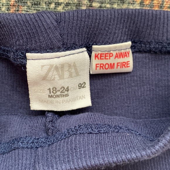 Zara Ribbed Bike Shorts 18-24 Months - Picture 2 of 4